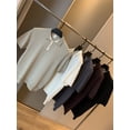 thumbnail image 4 of Conjunto de negocios ligero de moda de verano con camisa polo de manga corta de punto con solapa para hombres, 4 of 5