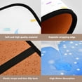 thumbnail image 3 of 4-Piece Bathroom Set with Waterproof Shower Curtain with Non-Slip Bath Mat, U-Shaped Mat & Toilet Lid Cover Colored Paper Scraps, 3 of 8