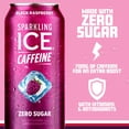 thumbnail image 3 of Sparkling Ice +Caffeine Black Raspberry Sparkling Water with Caffeine, Zero Sugar, with Antioxidants and Vitamins,16 fl oz Cans (Pack Of 12), 3 of 5