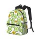 thumbnail image 2 of Mochila con estampado de pepino y flores, ideal para portátil, viajes, senderismo, negocios, para mujeres y hombres., 2 of 5
