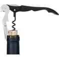 thumbnail image 4 of Sacacorchos, abridor de vino de camarero cromado resistente negro con cortador de papel de aluminio, llave de vino profesional para camareros y camareros, abridor de botellas negro para vino, 4 of 5
