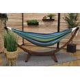 thumbnail image 3 of Vivere Hamac Double en Coton avec Support en Arc de Pin Massif - 8 Pi - Cayo Reef, 3 of 5