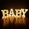 thumbnail image 6 of Alphabet Letter LED Lights Luminous Number Lamp Decor  Battery Night Light for home Wedding Birthday Christmas party Decoration, 6 of 6