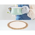 thumbnail image 5 of Unique Bargains Set of 4 Placemats for Dining Table Decor Table Mats Beige 14x14in, 5 of 7