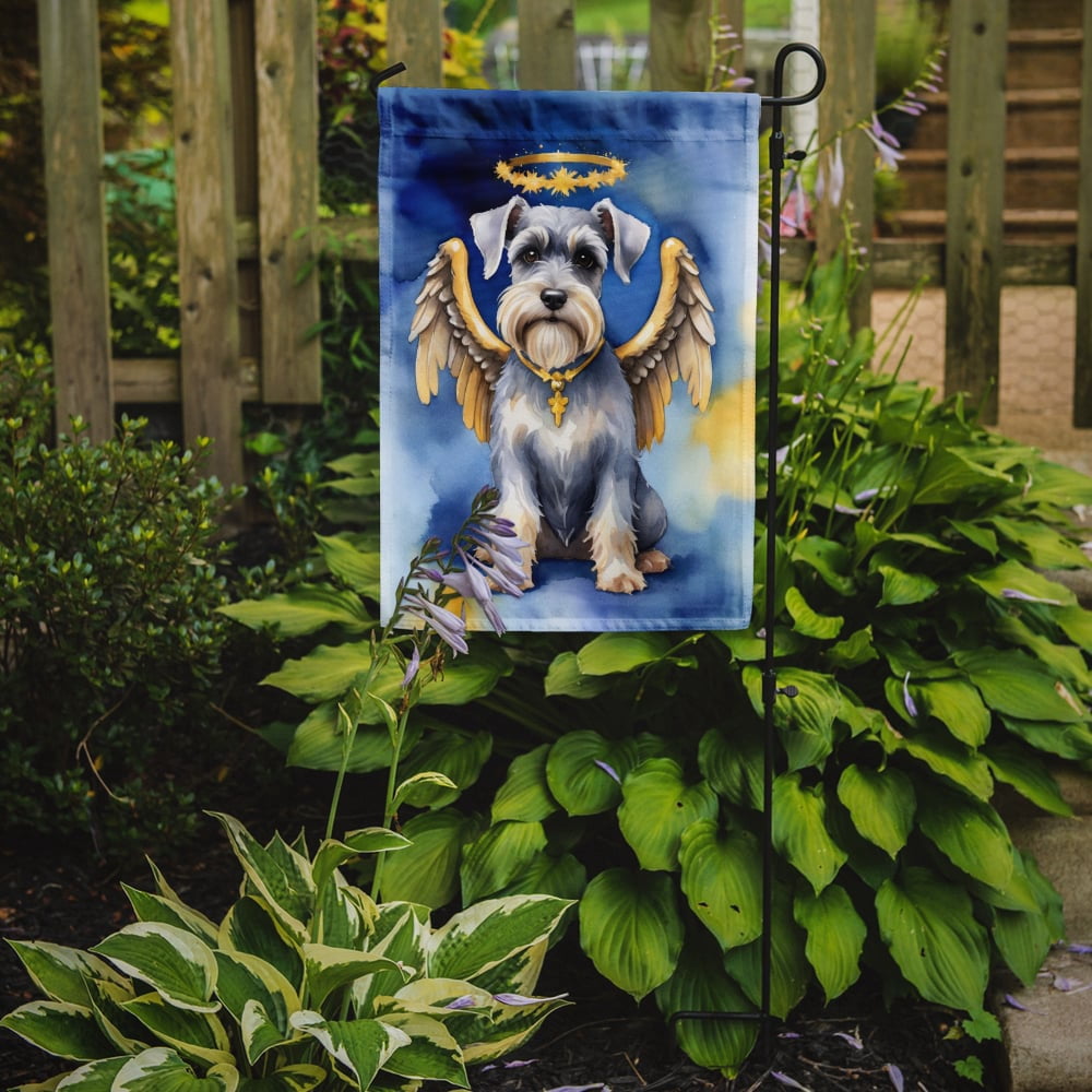 Schnauzer My Angel Garden Flag 11.25 in x 15.5 in