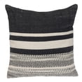 thumbnail image 3 of Parkland Collection Transitional Striped Purple Square 18" x 18" Pillow, 3 of 3