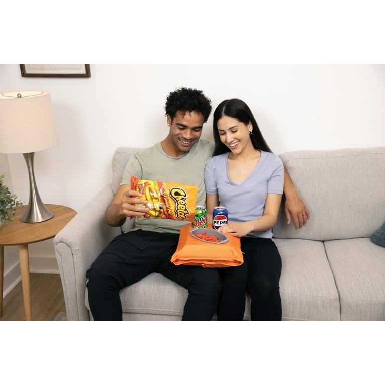Snuggie Flaming Hot Cheetos 2 in 1 Pillow and Snack Tray Red Walmart