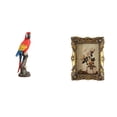 thumbnail image 1 of Figura de loro,Estatua de loro Escultura animal Figura de loro,Estatua de jardín coleccionable de adorno de escritorio,Marco de fotos,Marco de fotos ornamentado Marco barroco antiguo, 1 of 8