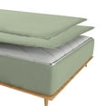 thumbnail image 2 of Sheet has Zipper Fitted Sheet, (California King Size 72x84) 6 Inch Deep Pocket, 100% Egyptian Cotton, 800 TC, Solid Light Sage Color., 2 of 10