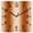 Burnt Orange, variant on Navy Blue Ombre Wooden Wall Clock Silent Non Ticking, Farmhouse Blue Gradient Modern Art Square Wall Clocks Battery Operated, Decor Clock for Home Office, Living Room, Kitchen, 10 Inch