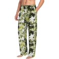 thumbnail image 2 of Uemuo Hawaii Palms Pattern Men's Wide Leg Palazzo Lounge Pants with Pockets Light Weight Loose Comfy Casual Pajama Pants-Medium, 2 of 9
