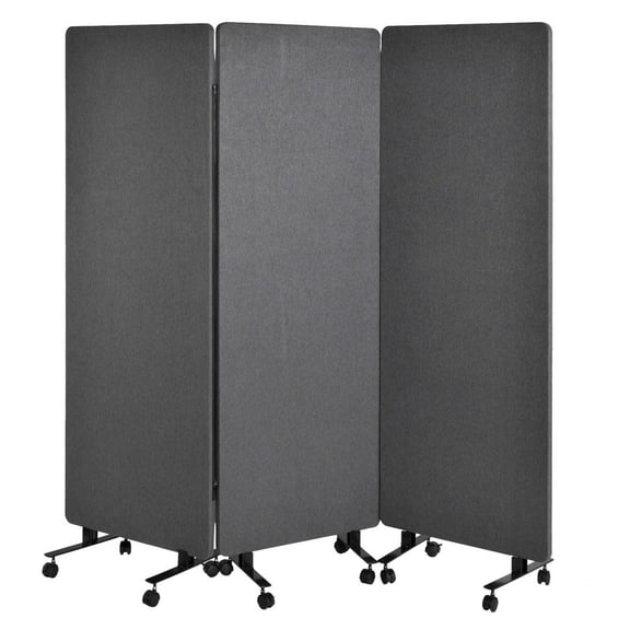 Sound Proof Dividers Wall Divider with Wheels Portable Room Separators Freestanding Sound Dampening Acoustic Wall Partition for Home