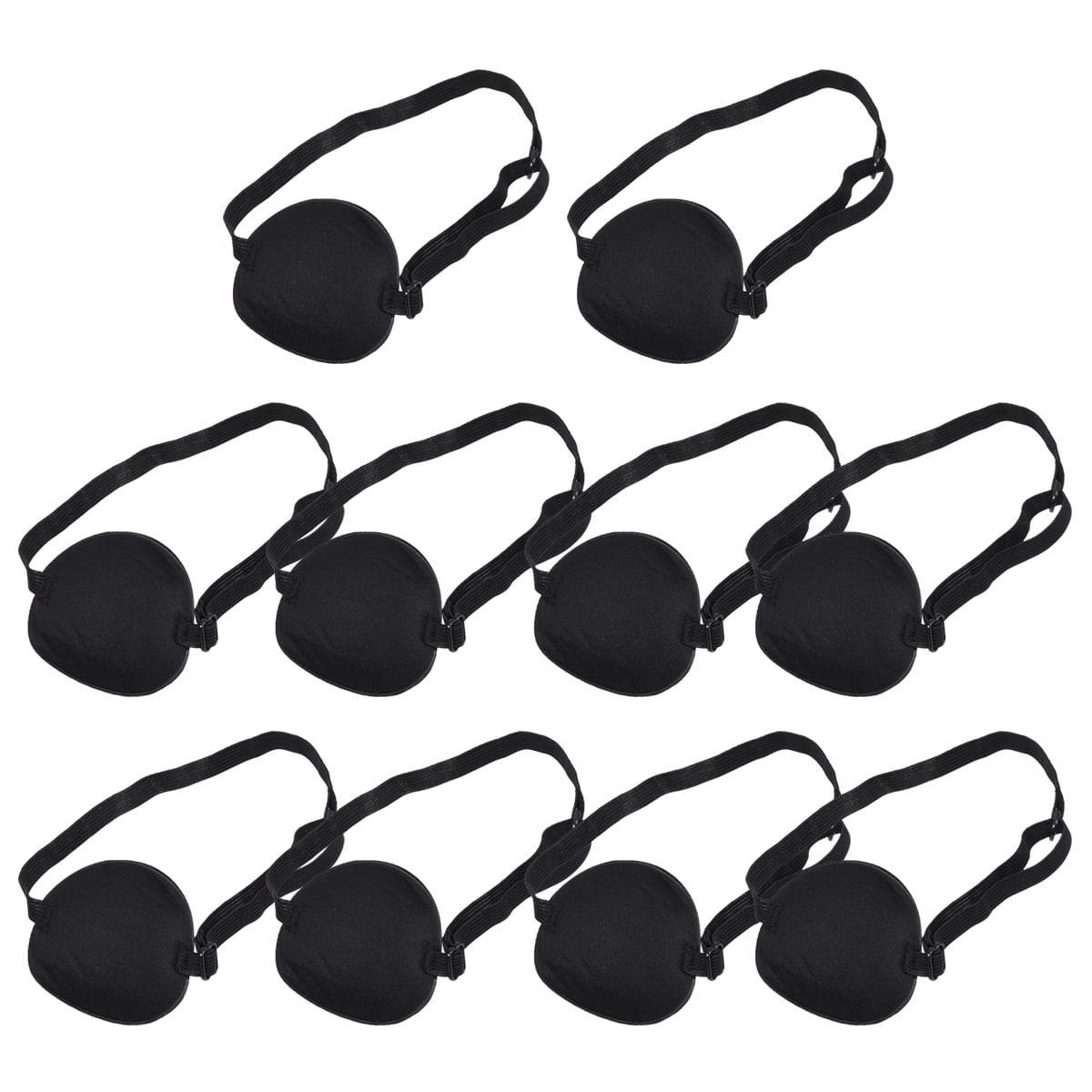 Paquete De 2 Parches Oculares Pirata 3D Ajustables – Con Hebilla Elástica Y Diseño De Calavera – Ideales Para Corrección De Ambliopía Y Cosplay
