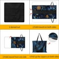 thumbnail image 3 of Celestial Moth Night Garden Blooms Magic Waterproof Picnic Blanket with Foldable Zipper, Suitable for Outdoor Use, Suitable for Travel, Camping, Beaches, Parks, Grasslands, Picnic Blanket Accessories, 3 of 7