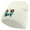 White, variant on Lucky Boy Embroidered 8 inch Acrylic Short Blank Beanie - White OSFM