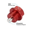 thumbnail image 4 of Unique Bargains 2 Set M18x1.5 Oil Drain Plug Magnetic Aluminum Alloy with 2 Washer for Car Motorcycle Red, 4 of 7