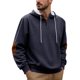 thumbnail image 2 of pstuiky manga larga para hombre, Blusa informal y moderna de color liso con capucha, manga larga y bolsillos abotonados para hombre tops de invierno para hombre l, 2 of 5