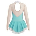 thumbnail image 3 of Alvivi Girls Figure Ice Skating Dress Mesh Patchwork Sequins Leotard Dancewear 6-16, 3 of 5