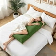 thumbnail image 6 of BedTreat Full Body Pillow Insert with Pillowcase for Adults,Long&Fluffy Pillow for Side Sleeper,Soft&Breathable (20X54,Green), 6 of 6