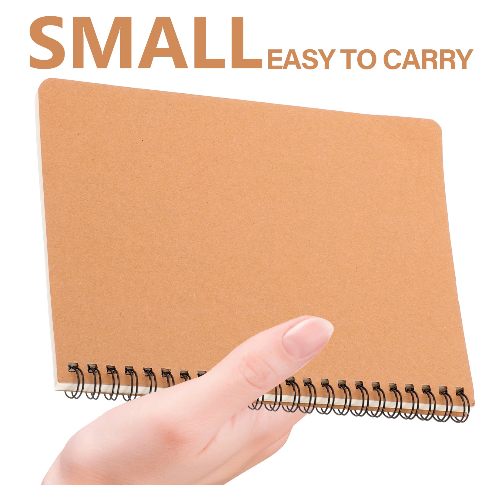 10 Pcs A5 Diary Notebook Spiral Notepad Pocket Blank Travel Office