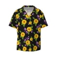 thumbnail image 6 of Kdxio Men's Hawaiian Shirt for Men Short Sleeve Shirt Daisies Flowers Summer Casual Holiday Beach Button Down T-Shirts, 6 of 7