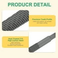 thumbnail image 4 of 8" Round Bastard Cut File Bastard Metal File without Handle, Grey, 4 of 7