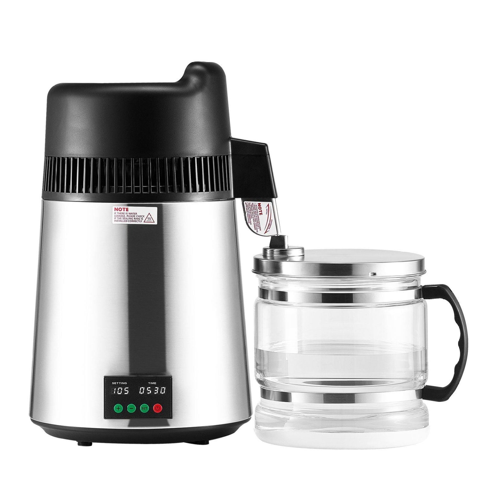 Megahome Stainless Steel Water Distiller - Glass Collection