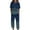 Navy, variant on Two Piece Sets for Women Summer Women's Casual Short Sleeve Half Sleeve Round Neck Cropped Top + Casual Pants Suit Set Two Piece Set