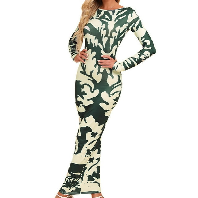 CEHVOM Femmes Sexy Basiques Polyvalent Col Couleur Unie Mode Coupe Serrée Robe Vente