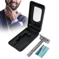 thumbnail image 1 of Artillera De Afeitar, Navaja De Seguridad De Doble Borde Cromada Con Resbalón Anticorrosivo, Cuidado De Cuidado Personal, Hogar Para Un Regalo Significativo Día Del Padre Navidad, 1 of 7