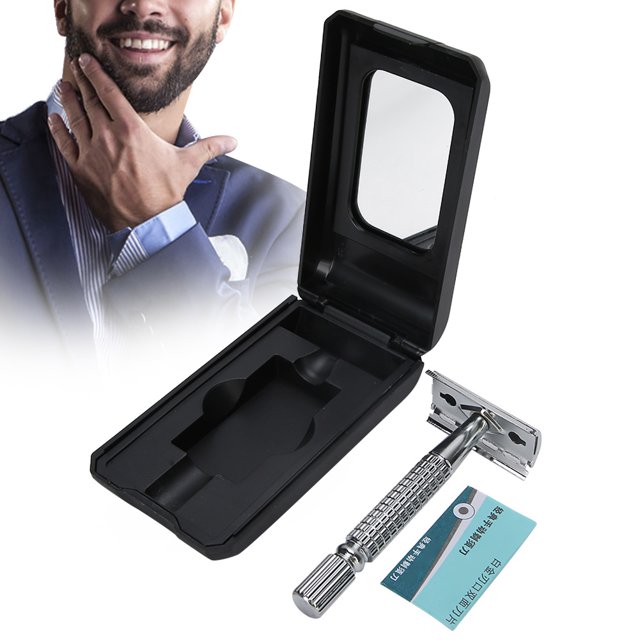 Artillera De Afeitar, Navaja De Seguridad De Doble Borde Cromada Con Resbalón Anticorrosivo, Cuidado De Cuidado Personal, Hogar Para Un Regalo Significativo Día Del Padre Navidad