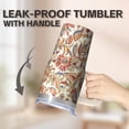 thumbnail image 5 of 20oz Stainless Steel Boho Tumbler with Lid and Straw, Bohemian Insulated Travel Coffee Mug, Double Wall Vacuum Leakproof Cup, 5 of 5
