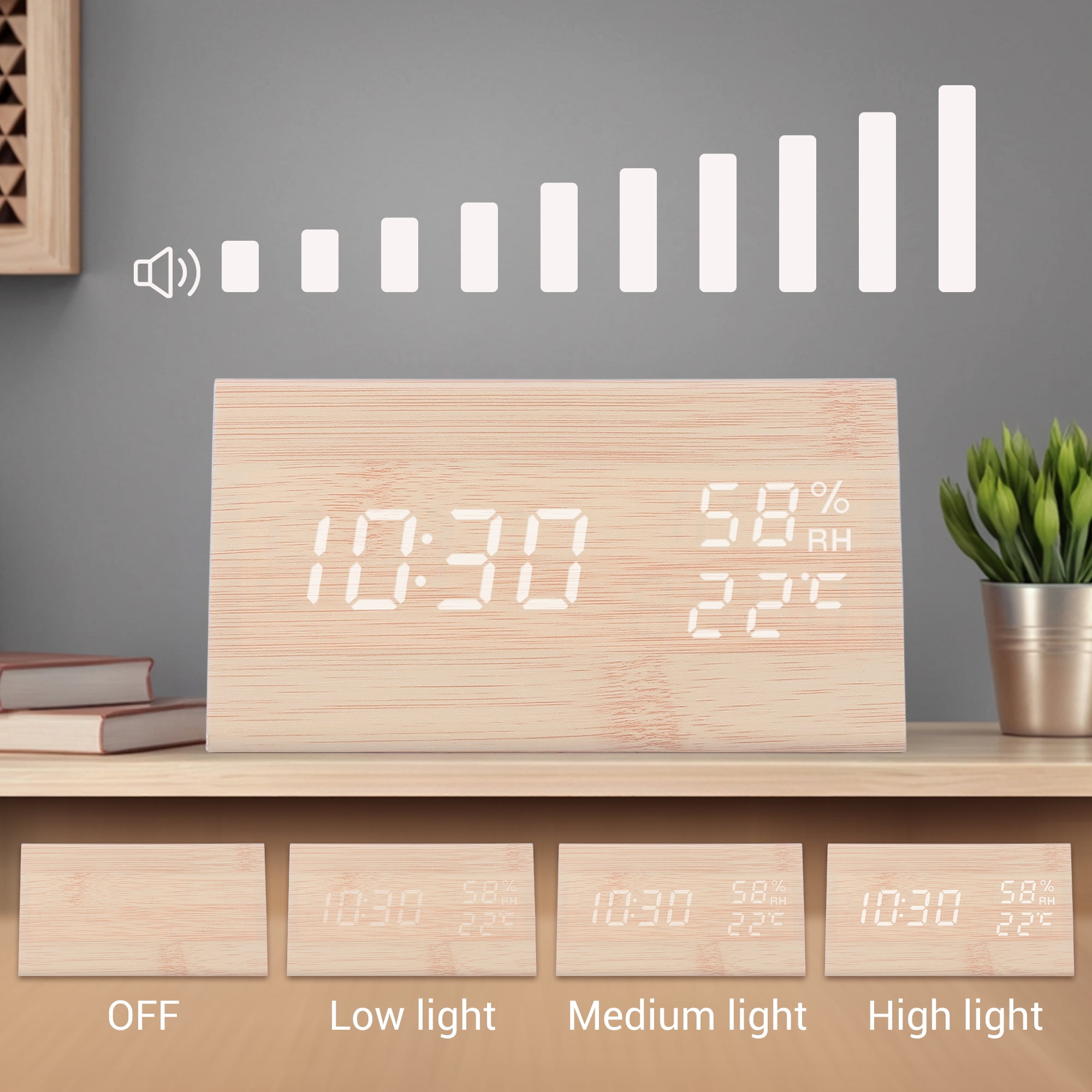 Unique Bargains Triangular Electric Alarm Clock Black 5.9"L x 3.1"W x 3.1"H