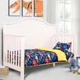 thumbnail image 3 of Crib Bedding Set for Boys Girls 3 Piece Dinosaur Baby Bedding Set - Soft Comforter Bed Set includes Quilt with Minky Dots Toddler Pillowcase Crib Sheet - Navy Nursery Bedding Set for Boys, 3 of 7