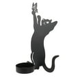 thumbnail image 2 of Decoration Candlestick, Cat Shape Home Decor Candlestick Iron Material  For Dinner Cat Serving A Dish,Standing Cat,Cat Catching, 2 of 8