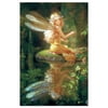 Tree-Free Greetings EcoNotes Stationary- Blank Note Cards with Envelopes, 4" x 6", Fairy Reflection, Fairy Themed, Boxed Set of 12 (FS66497)