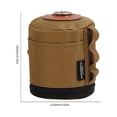 thumbnail image 2 of Bolsa de almacenamiento con soporte para recipiente de tanque con tapa de gas para acampar (L) color caqui, 5 uds., 2 of 5