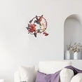thumbnail image 3 of Nvzi Round Metal Birds Hummingbird Flower Metal Wall Sculpture, 3 of 4