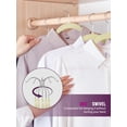 thumbnail image 3 of HOUSE DAY Premium Velvet Hangers, Non-Slip Thin Flocked Felt Hangers, Sturdy Clothes Hangers Heavy Duty Coat Hangers & Suit Hangers, Durable Suit Hangers for Closet Space Saving (20 Pack, Beige), 3 of 8