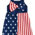 thumbnail image 3 of Splozh 4th of July Outfit 6 12 18 24 Months 2T 3T Toddler Girl Stars Stripe Flag Romper Overall Shorts Little Girls 4th of July Clothing,Blue,2-3 Years, 3 of 3
