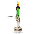 thumbnail image 3 of Candelabro Lámpara sin humo Velas electrónicas Decoración para Halloween (Verde), 3 of 6