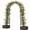 Black, variant on Senfot 90.55x15.75x86.61" Garden Arch Trellis with 2 Planter Boxes PE Coated Metal Arbor for Climbing Plants Black
