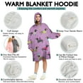 thumbnail image 5 of Wearable Oversized Blanket,Colorful Funny Dachshund Wearable Blanket Hoodie for Adults,Cozy Hooded Blankets with Super Pockets,Super Warm Fuzzy Pullover for Women & Men, 5 of 6