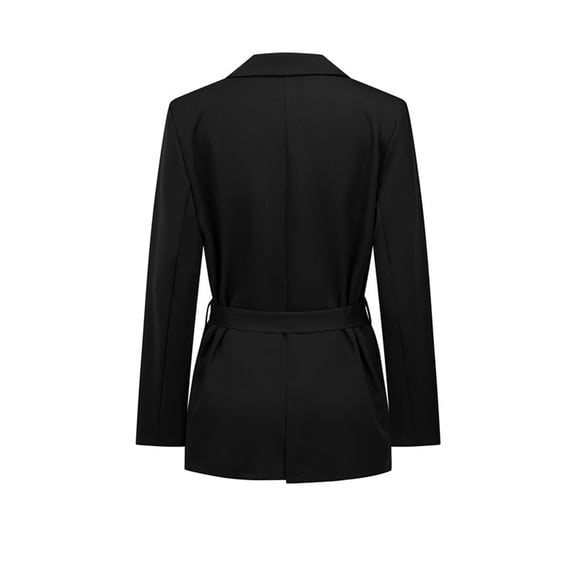 Vedolay Womens Tops Women's Cropped Blazer Casual Open Front Crop Blazer Jackets,Black L
