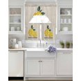 thumbnail image 3 of Yellow Lemons Swag Curtains for Living Room/Bedroom Windows, Summer Botanical Farmhouse Rustic Kitchen Curtains and Valances Set 36 Inch Length, Light Filtering Swags Valance Curtain Panels, 3 of 5