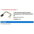 thumbnail image 2 of Trunk Lid Release Relay Connector - Compatible with 1982 Oldsmobile Delta 88, 2 of 2