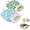 Blue+Green, variant on Cat Sleeping Bag for Indoor Cats, Pet Snuggle Sack Plush Cave Burrow Nest for Kitten Puppy Up to 13lb