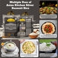 thumbnail image 2 of Asian Kitchen Silver White Basmati Rice Aged, 10 Pound (10lbs, 4.54kg) ~ All Natural | Gluten Friendly | Vegan | Indian Origin | Export Quality, 2 of 9