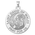 thumbnail image 2 of Picturesongold.Com Saint David of Wales Religious Medal Necklace Pendants Adult-2/3" 14K Yellow Gold, 2 of 4