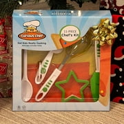 Curious Chef 11-Piece Yellow and Orange Chef's Kit for Kids, Includes Real Cooking and Baking Tools, Dishwasher Safe and Made with BPA-Free Plastic